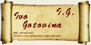 Ivo Gotovina vizit kartica